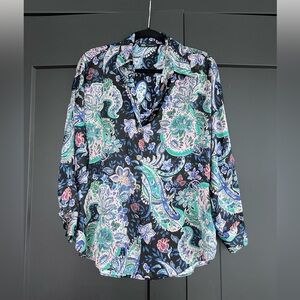 Zara floral button down